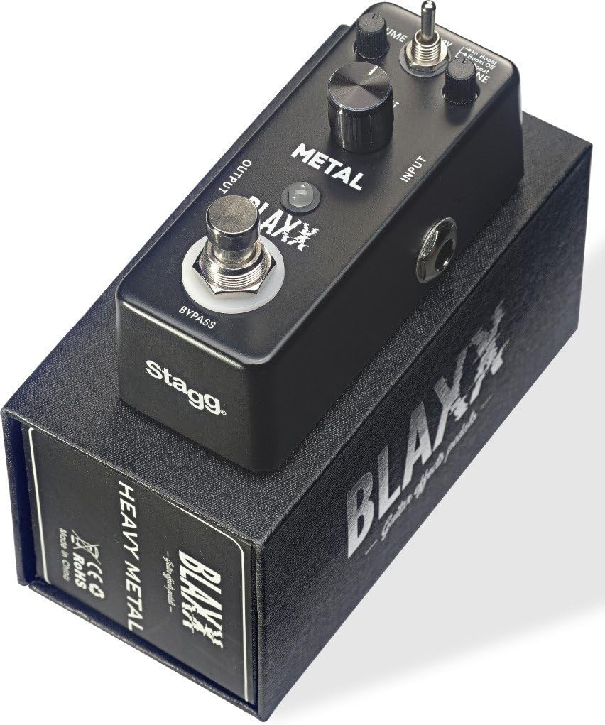 Stagg BX-METAL BLAXX Series Three Mode Heavy Metal Distortion Pedal for Guitar