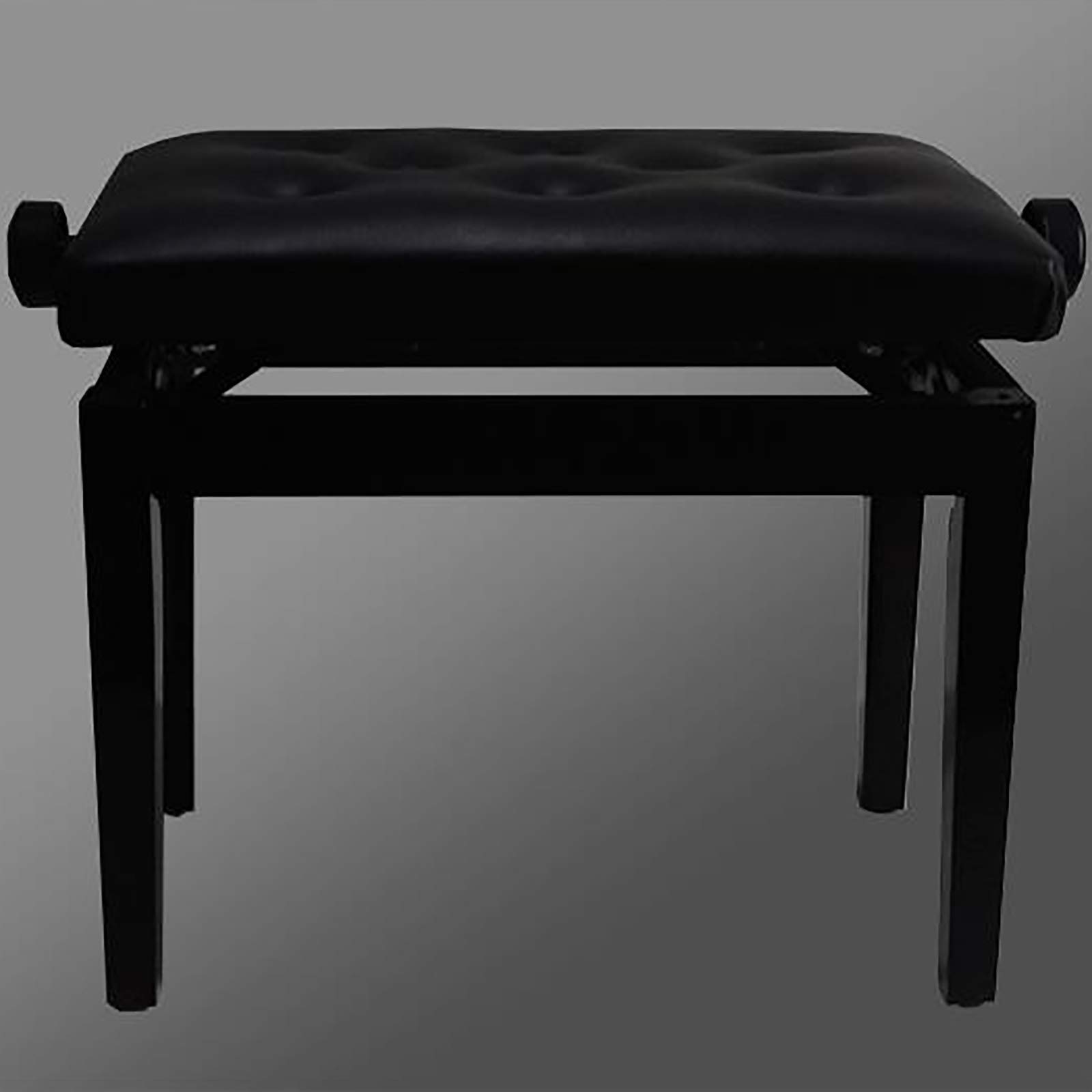 Klavierbank, Klavierbank aus Leder, Klavierhocker, 1-Personen-Klavierbank aus Holz, verdickt, höhenverstellbar, gepolsterte Klavierbank, elektronischer Klavierhocker, schwarzer Klavierhocker
