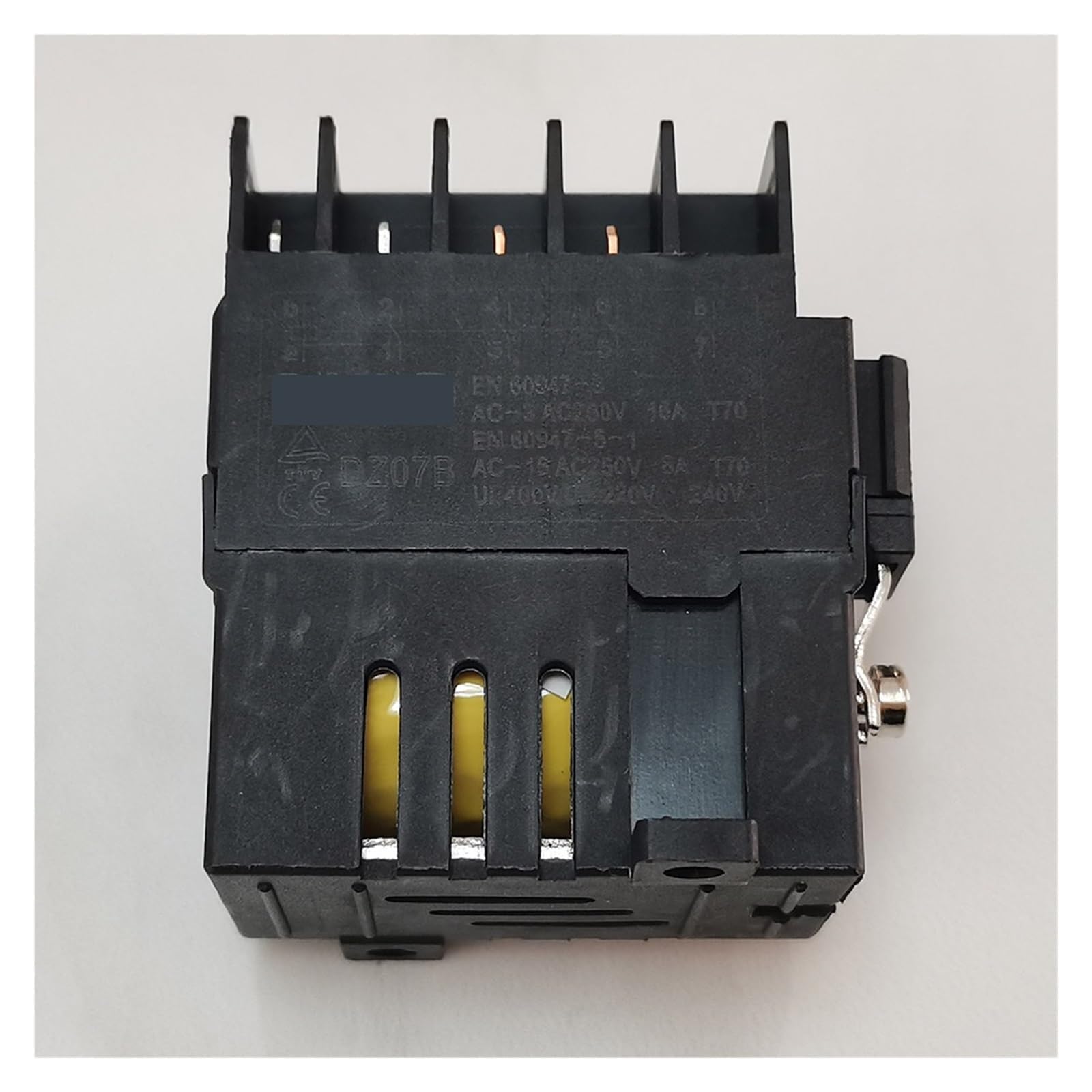 PAKMEZ DZ07B 8-pinowy AC 250V 16A przekaźnik elektryczny 3NO z funkcją ochrony przed awarią zasilania i ochroną przed niskim napięciem
