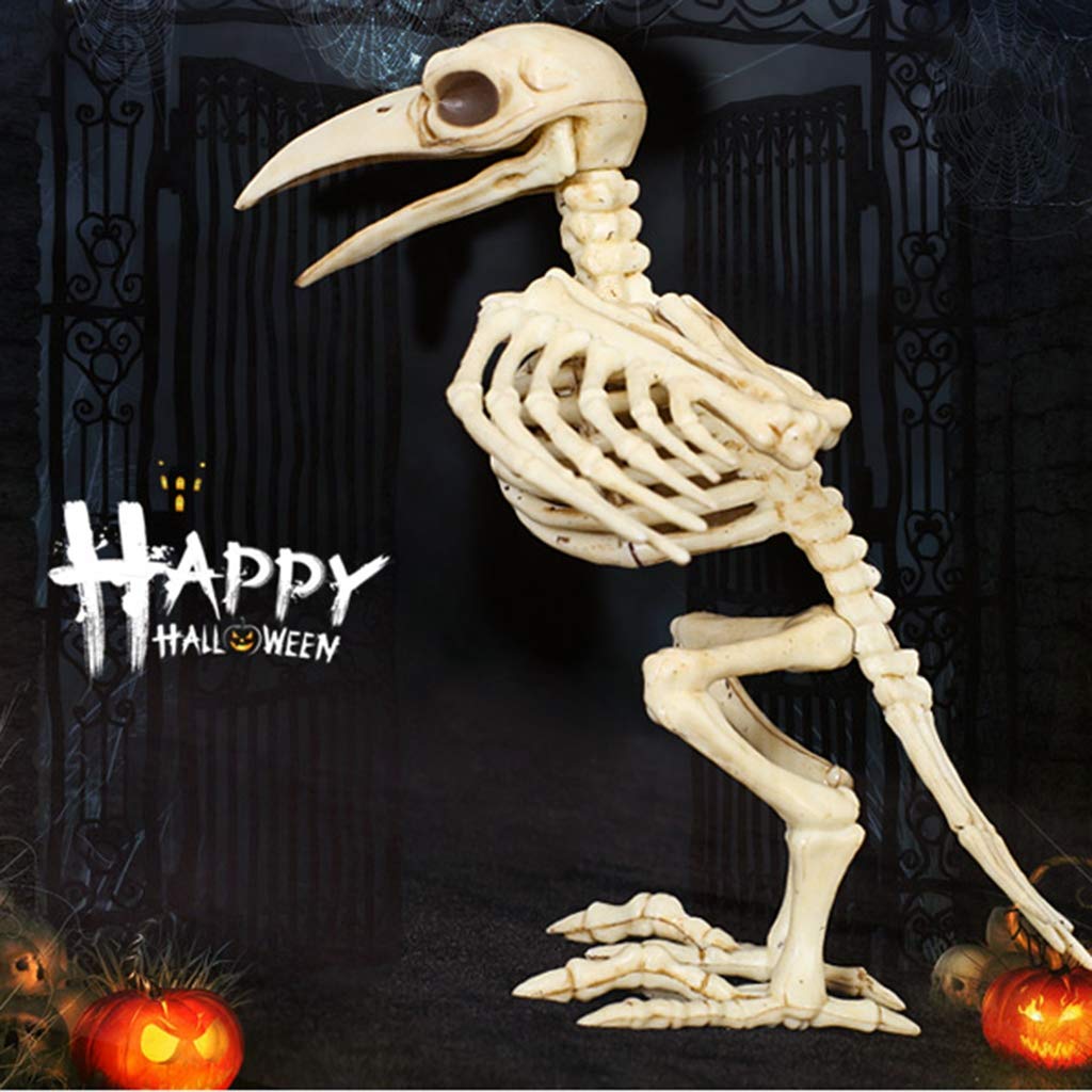 Skelett Ente Halloween Deko - 4,5 Zoll Gruselige Garten-Dekoration Aus Kunstharz