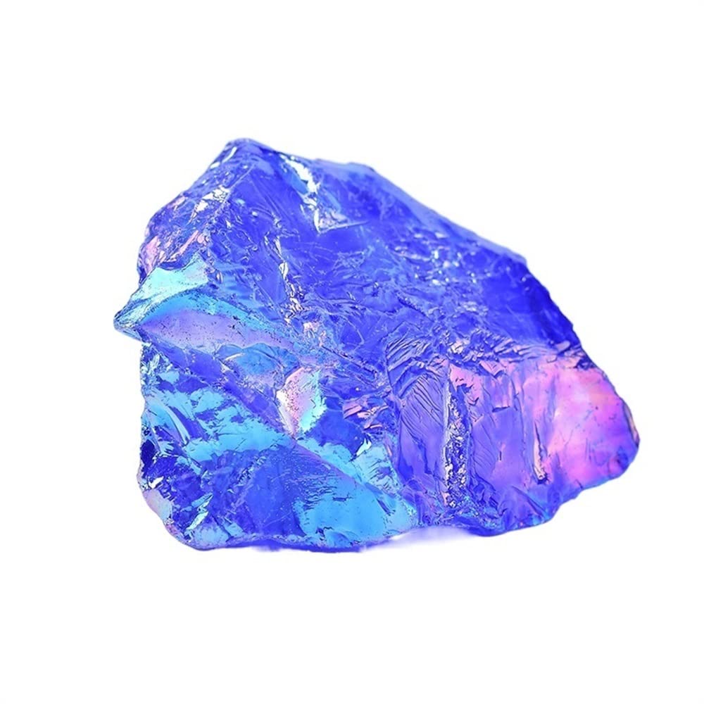MDBJTCYZN Crystal Raw Electroplate Quartz Specimens Rough Ore Gemstone Fish Tank Decoration DIY Gift Ornaments (Size : 1PC)