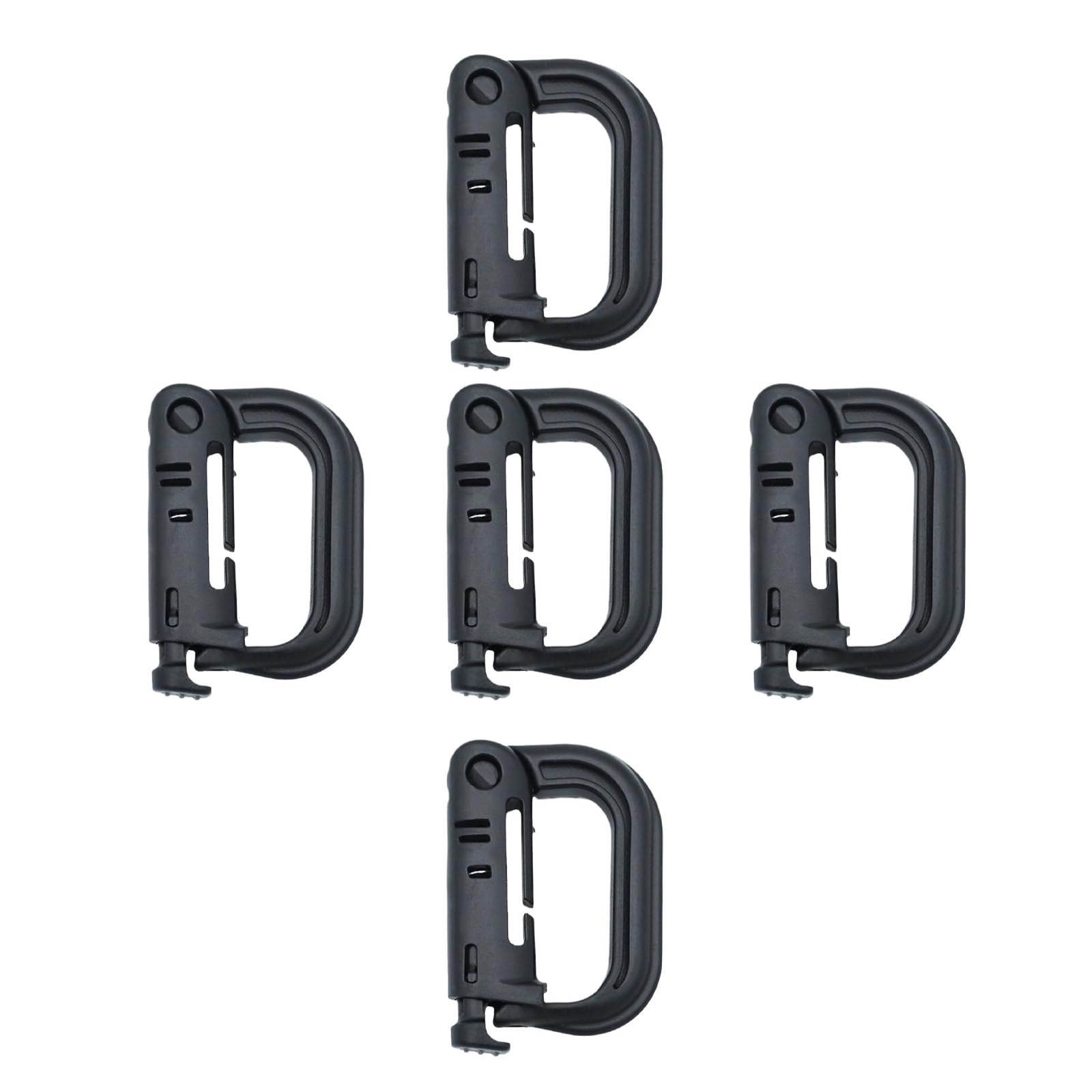 2 Set Di Cinghie In Plastica Con Fibbia Per Zaino E Cintura, Aggancio Portachiavi, Per Fettuccia Da 15 Mm, Outdoor