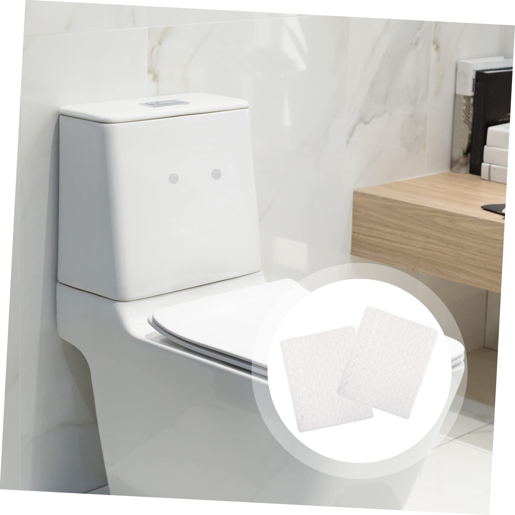 Operitacx 5 Set Particelle Colloidali Anti-collisione Paraurti Del Gabinetto Paracolpi Per Ante Dell'armadio Trasparenti Pad Per Armadietti Per Porte Silenziose Gel Di Silice 2 Fogli*5