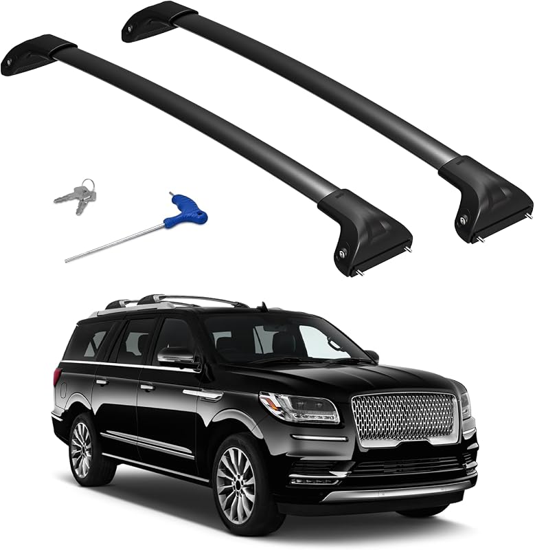 Roof Rack Cross Bars Compatible with Ford Expedition 2018-2026 | Compatible with Lincoln Navigator 2018-2024, Aluminum 300lbs Roof Rails Crossbars Cargo Carrier Luggage