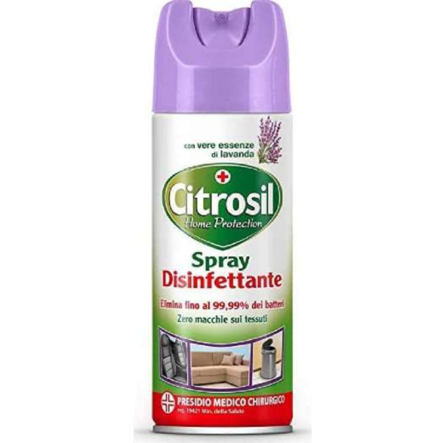 Spray disinfettante superfici profumato alla lavanda – igiene profonda – 300 ml kit con Spugna Brandizzata SPESA & RISPARMIO Inclusa – Variazioni 4/8/12 Pezzi (8)