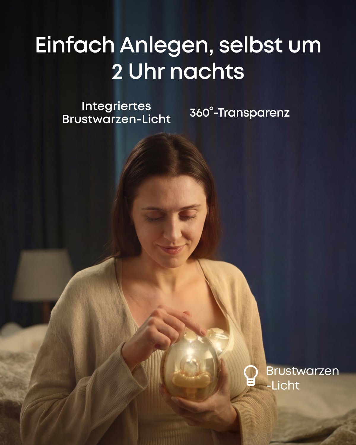 eufy Tragbare Milchpumpe S2 Pro, sanfte Wärmemassage mit HeatFlow™ 2.0 & VibraPump™, Brustwarzen-Licht, App-Steuerung, Füllstandsalarm, kabelloses Ladecase, 7 Tage Akkulaufzeit, freihändiges Abpumpen