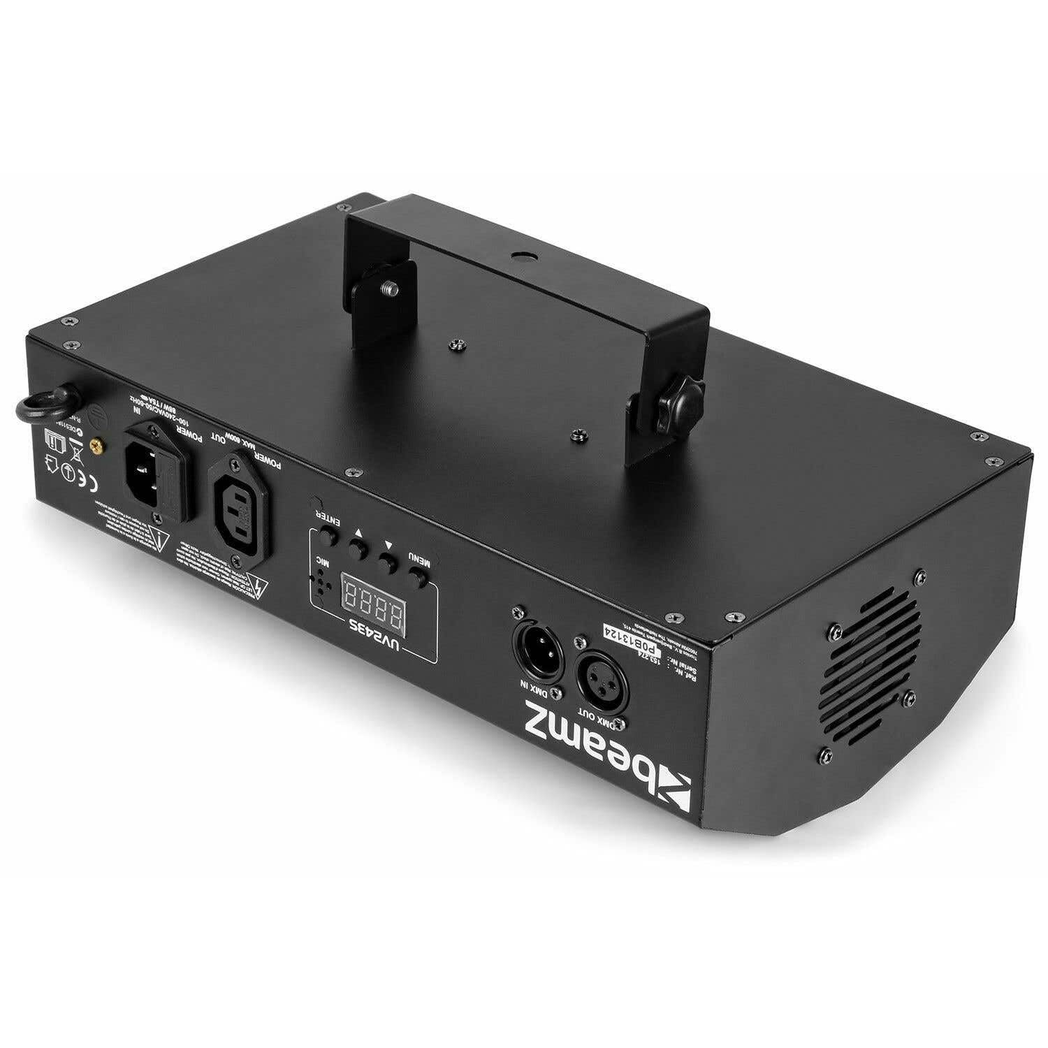 BeamZ Strobe LED UV BUV463-24 LED UV, Puissance 3 Watts, Mode DMX 7 Canaux ou Mode Auto, Shows Préprogrammés, Mode Audio, Idéal pour Soirée à Thème
