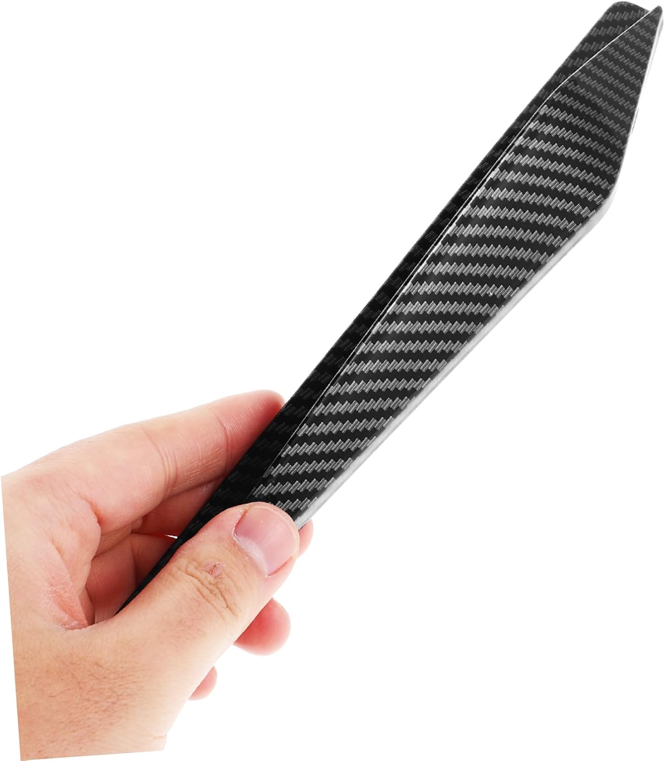 4pcs Car Wheel Eyebrow Protector Carbon Fiber Black Universal Fit image 4