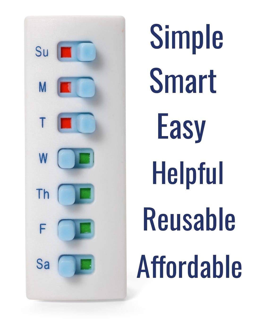 Buy TakenSlide Medication Tracker and ReminderPackage of 5 Reusable