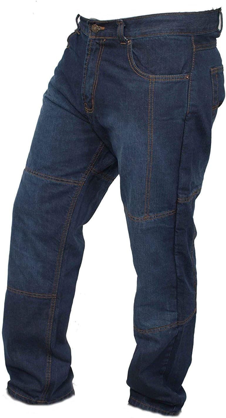 Herren Motorradhose Jeans Cargohose mit Hüft- und Knieprotektoren und schützendem Aramid-Futter Bikerhose für Rennfahrer RP-IM-GRP