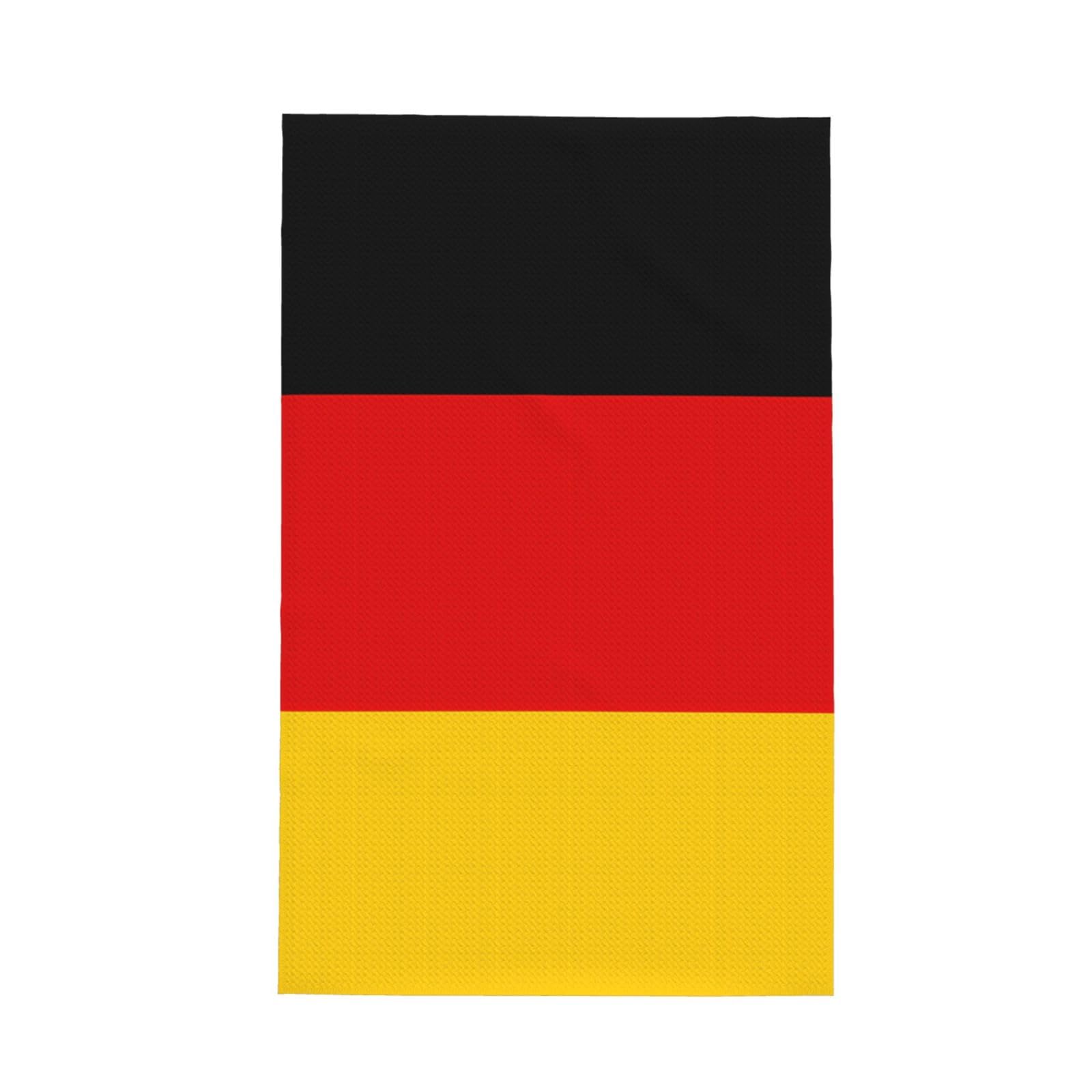 SXZVVBN German flag Super Absorbent Microfibre Waffle Towels Fast Drying Dish Cloths Home Cafe Barista