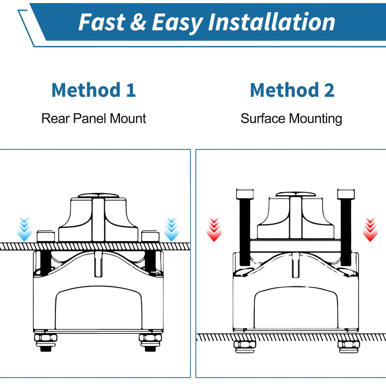 COZYEHOO Battery Disconnect Switch 12V Master,12V-48V Battery Shut Off Switch 275Amps High Current for Car Marine Boat RV Vehicles(On/Off)