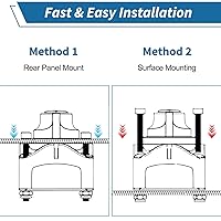 Vista 5 de Interruptor de desconexión de batería de 12 V maestro, interruptor de apagado de batería de 12 V-48 V, 275 amperios de alta corriente para automóvil