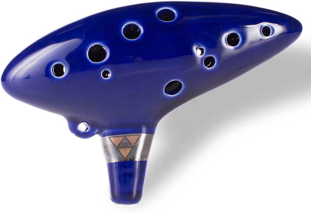 Seattle New 12 Holes Zelda Ocarina Flute Ceramic Alto C 2015 Blue
