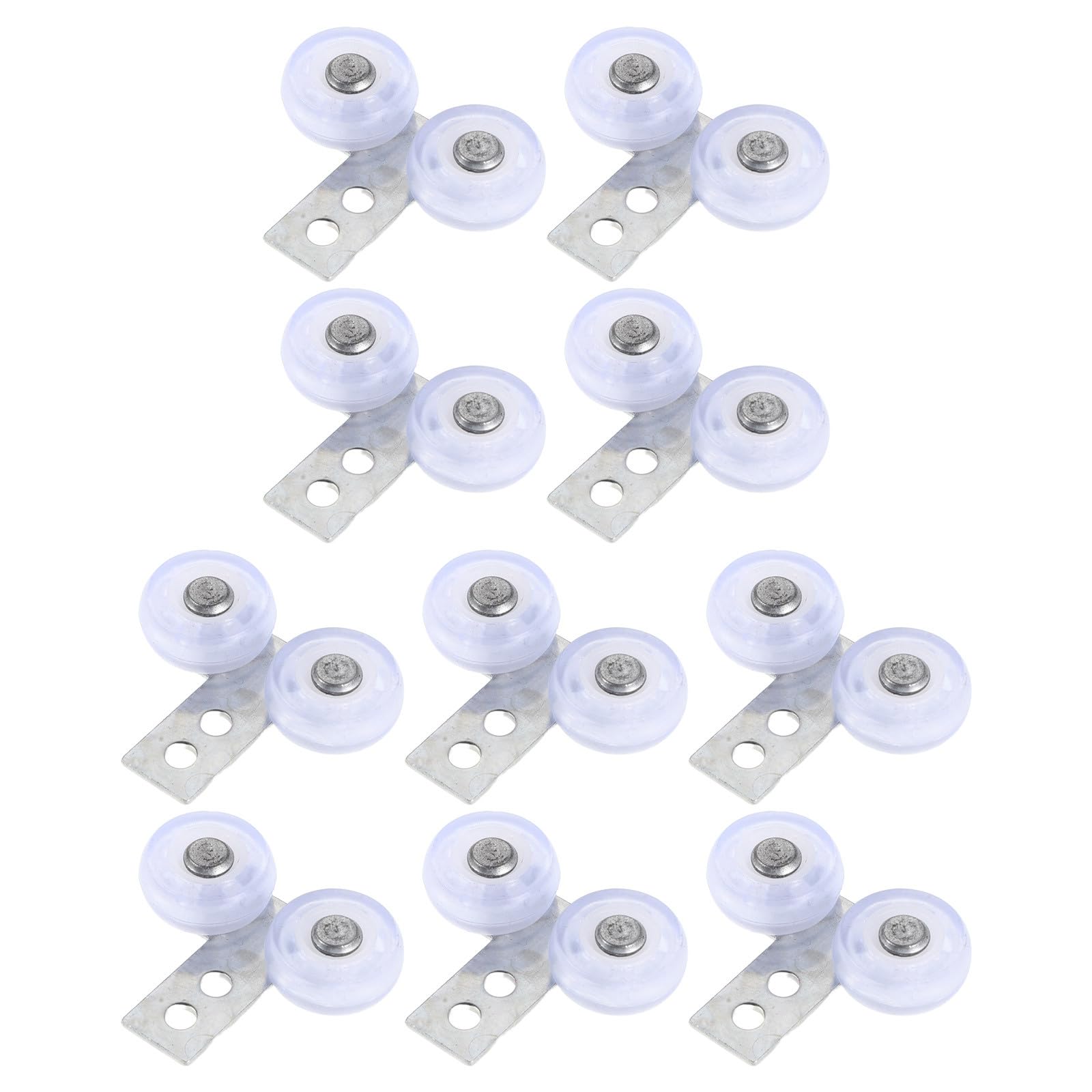 Roulettes pour portes coulissantes de placard de rangement : kit de 10 galets de guidage