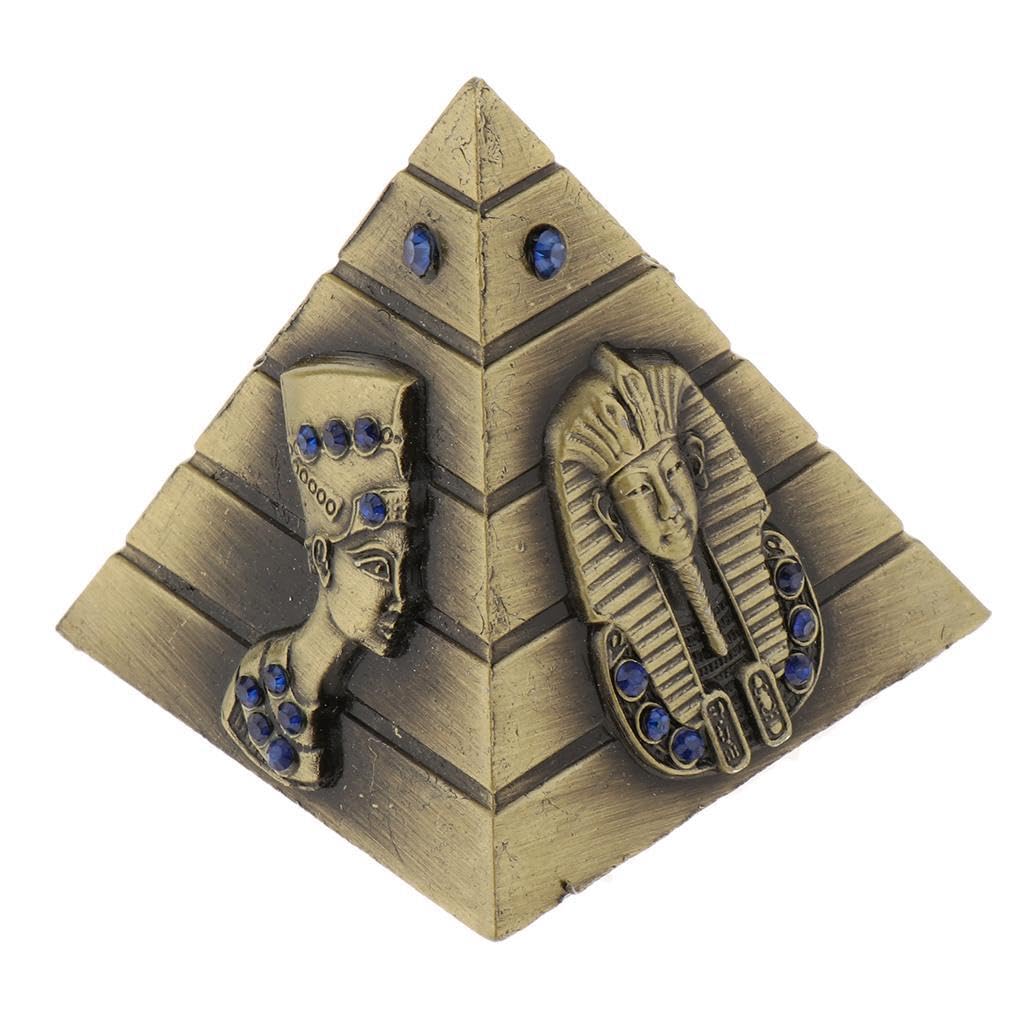 TWISAXC Vintage Pyramid Statue Collectible Ornaments Egyptian Pyramids Model Striking Home Decoration Beautiful Art Display Piece Desktop Decoration Ornaments