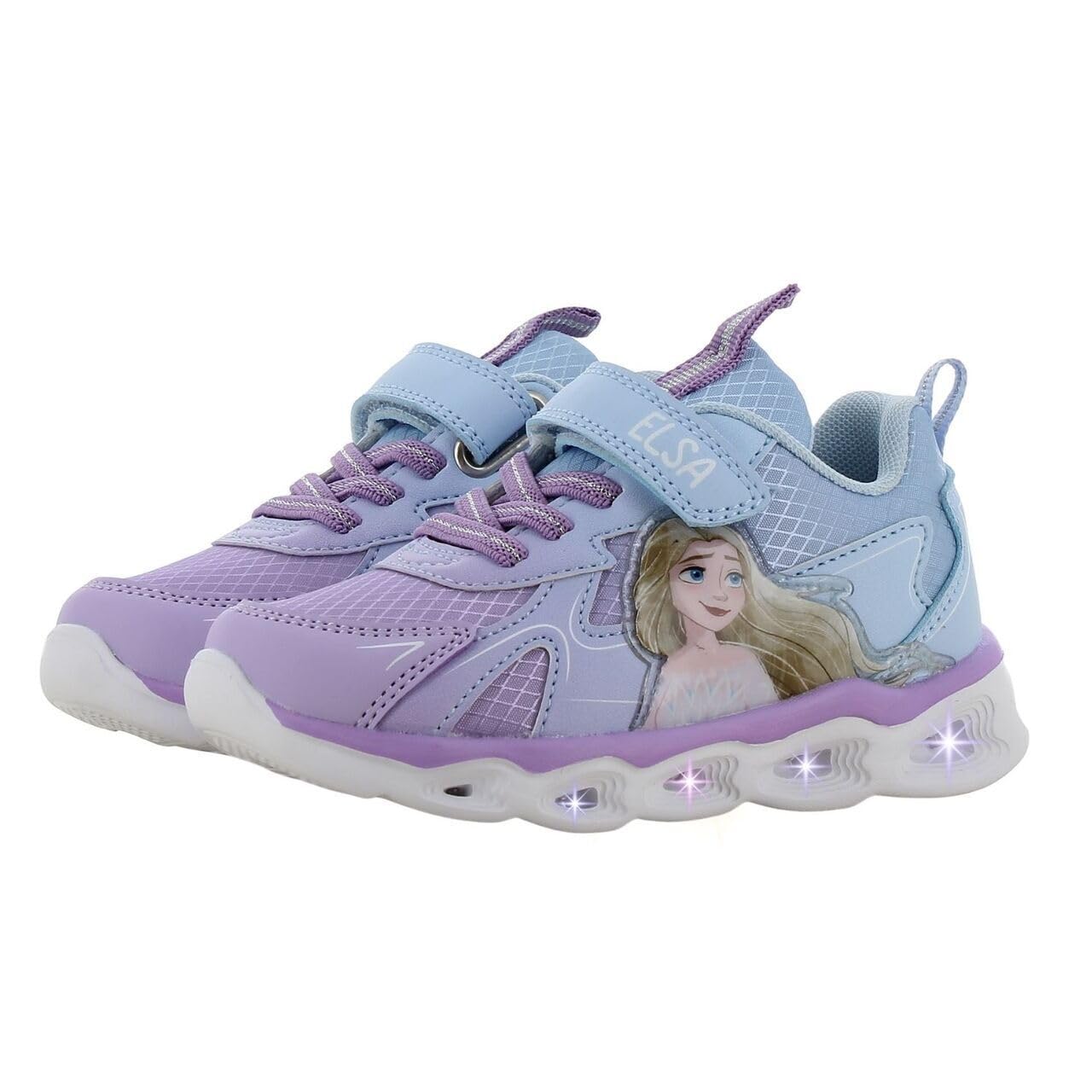Leomil Frozen Zapatillas con Luces Niña | Zapatos con luces para niñas, Ligeros y cómodos, Ideal para la escuela y el tiempo libre, Disney Frozen, Regalo para Niños