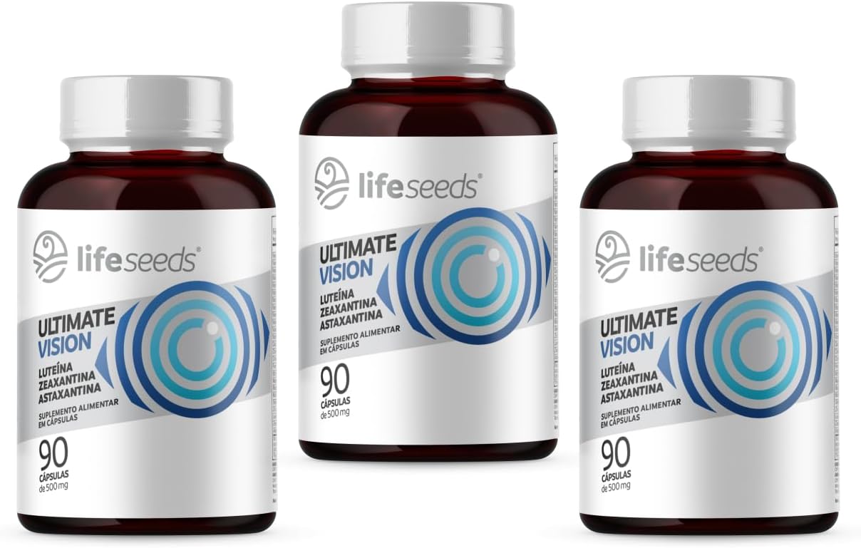 ULTIMATE VISION – Luteína 20mg + Zeaxantina 2mg + Astaxantina 4mg + Vitaminas A, D, E, C, B1, B2, B3, B5, B6, B7, B9, B12, Cálcio, Cobre, Cromo, Ferro, lodo, Magnésio, Manganês,…
