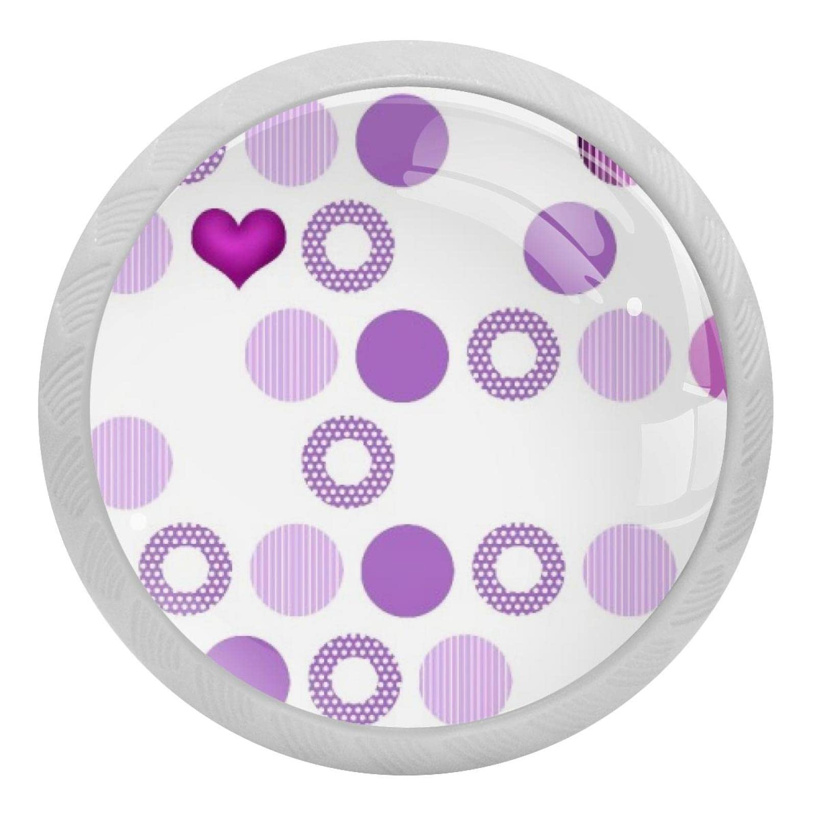 Boutons ronds décoratifs pour armoires en verre fluorescent finition géométrique