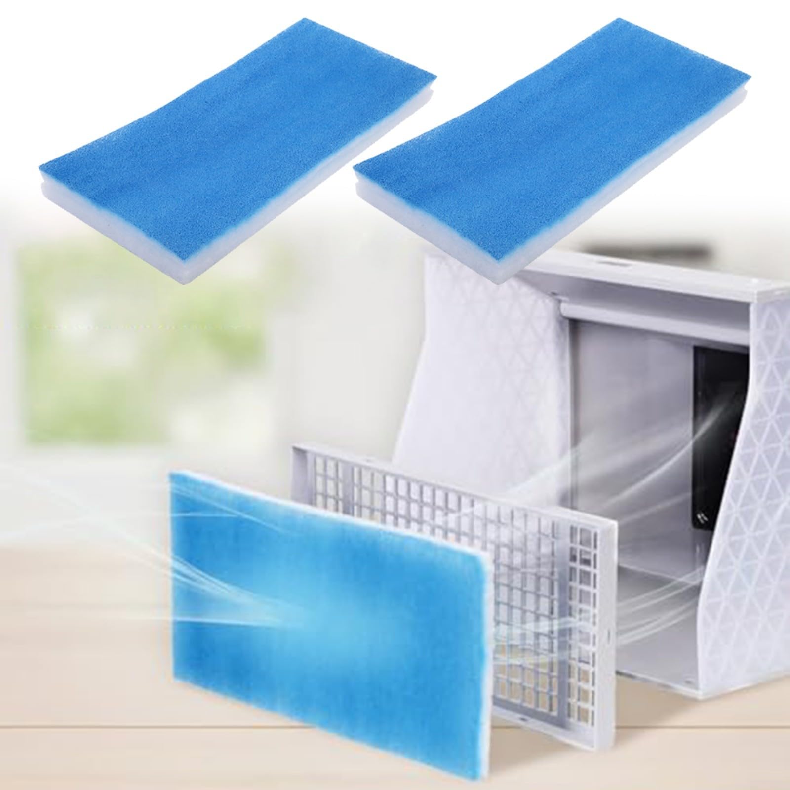Sprühkabinenfilter, austauschbarer, rostfreier Luftfilter, Ersatz, waschbar, Luftreiniger, Airbrush-Filter-Pad, passend für Sprühkabine, 40 x 18,5 x 1,5 cm (2 Stück)