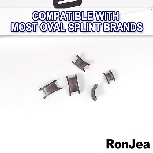 Miniatura 4 de 4 ajustes de bloqueo de clic para férula ovalada de dedo, 2 ajustadores de grosor de 0.059 in y 0.079 x 0.071 in, compatibles con férula de dedo