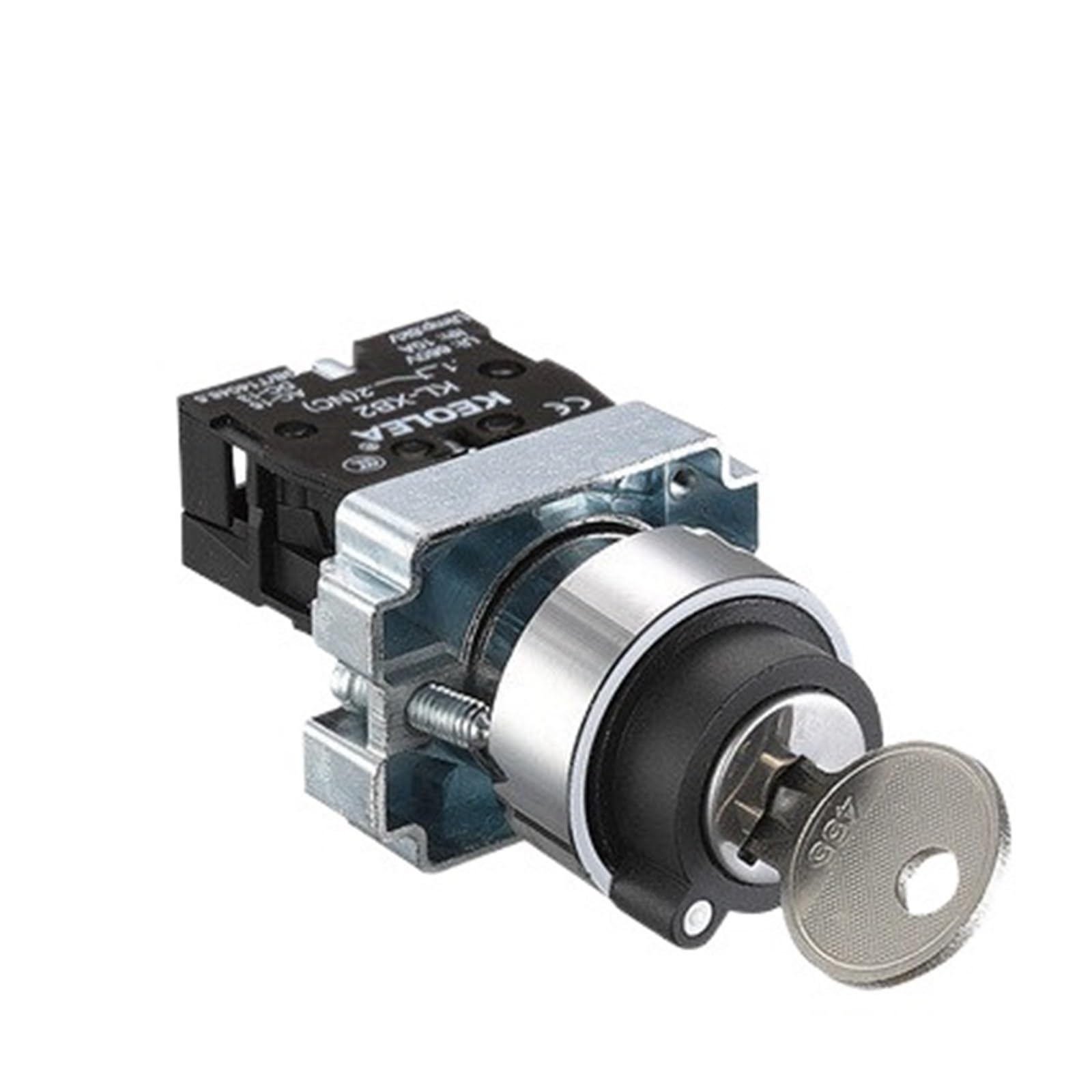 Bouton poussoir clé XB2-BG21 de 22mm pour commande de circuit