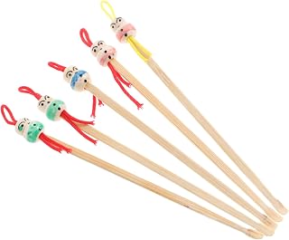 5Pcs Ear Cleaners with Cute Doll Head Design Safe Tools for Gentle Ear Wax Removal for Family Use and Personal Care