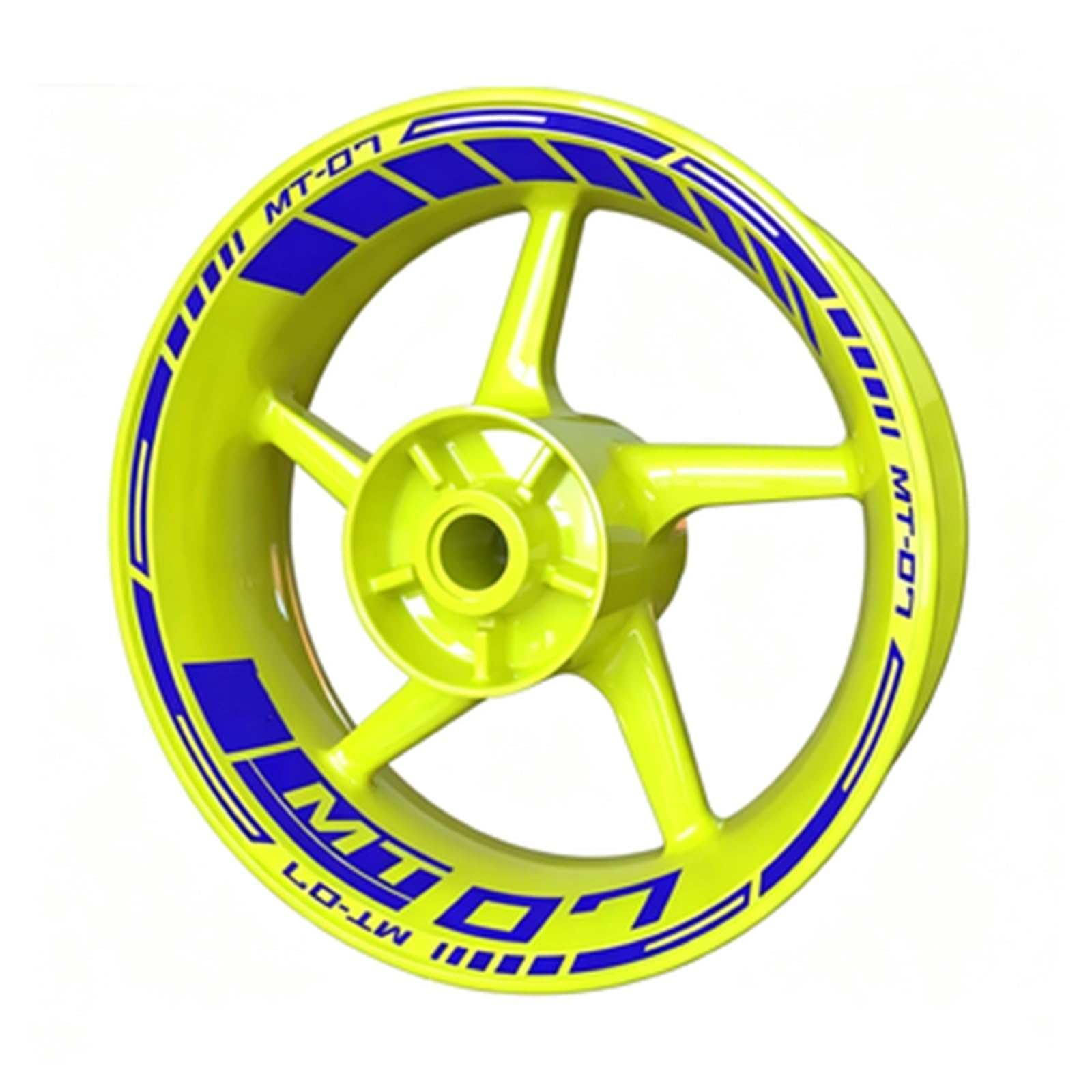 Reflective for Yamaha MT-07 MT07 Motorcycle Wheel Sticker Hub Decal Rim Stripe Tape Motorbike(Color6)
