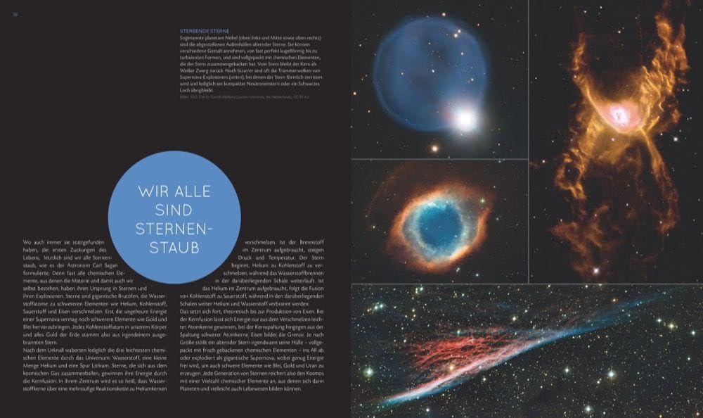 Bildband Kosmos: Spuren der Sterne. Die Ursprünge des Lebens in Kosmos und Tiefsee. Wo das Leben seinen Ursprung hat. Evolution in Kosmos und Tiefsee. Weltraum- und Tiefseeforschung.