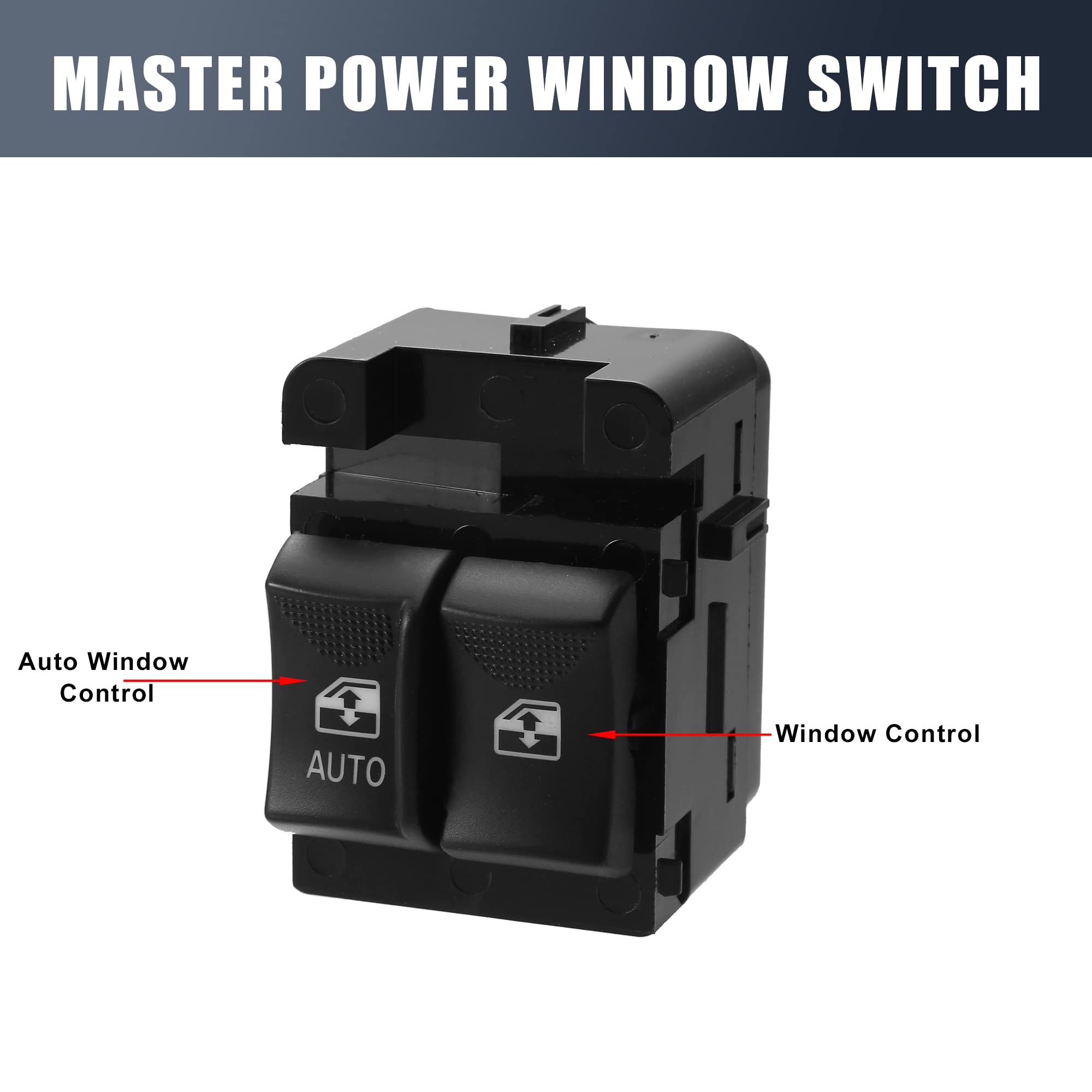 Interruttore Alzacristalli Elettrico Per Chevrolet Per Chevy 2005-2008 Epica Per Tosca Lato conducente Electric Power Master Finestra Tasto interruttore 96645327