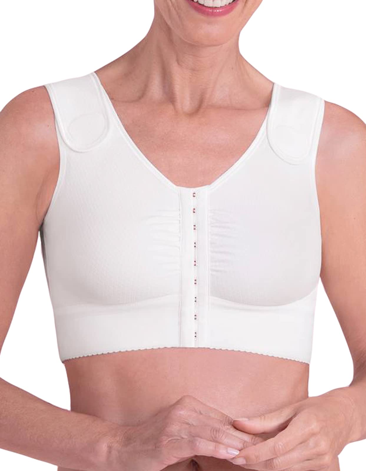 Anita Care 1164-006 Women's White Non-Padded Non-Wired Mastectomy Post Operative Bra
