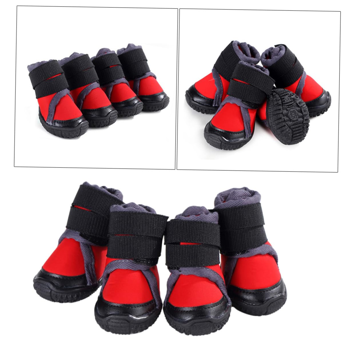 Housoutil Hundeschuhe für Draußen, rutschfeste Pet Schuhe, 4 Stück