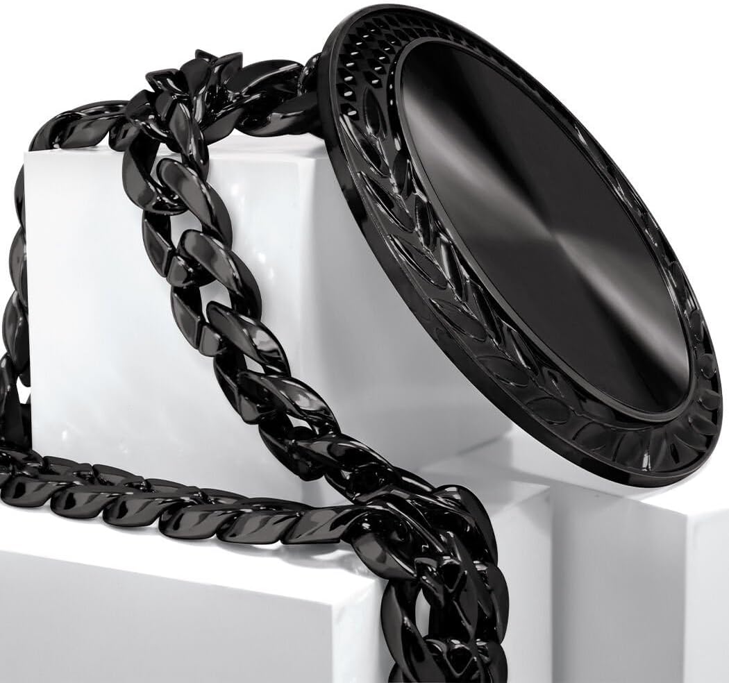 Crown Awards Famous Champion Turnover Chain Medal, 6" Black Medal Trophy Chain Award Prime