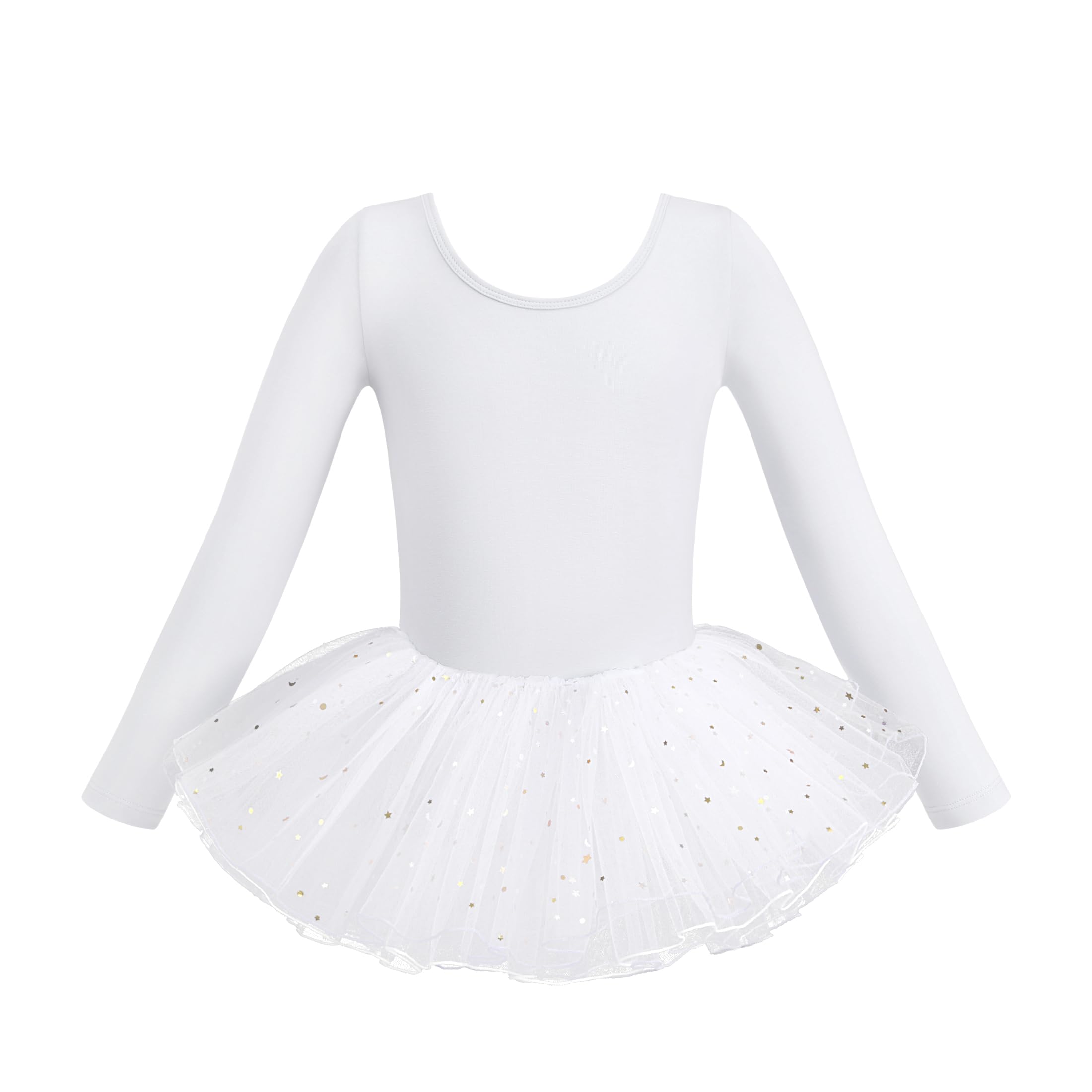 HIPPOSEUS Niña Tutu Vestidos de Ballet Maillot de Danza Gimnasia Leotardo Body Clásico para Niñas Body Traje de Baile,Y-04WDM — view 12