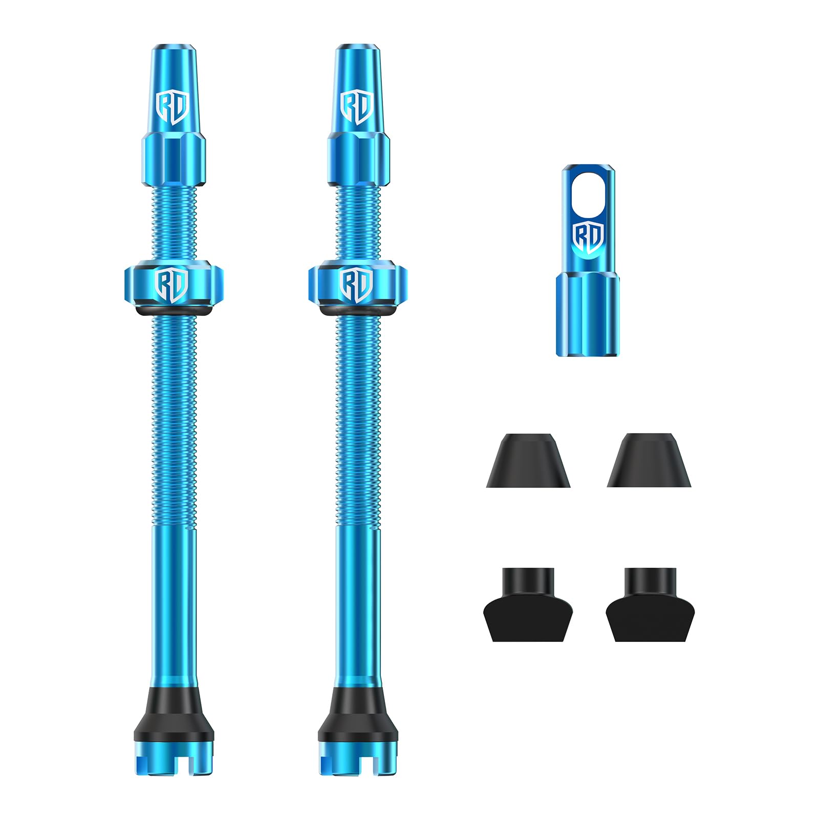 RACEDUEL Tubeless Valve Stems Presta Valves Stem Aluminum 44MM/60MM/80MM