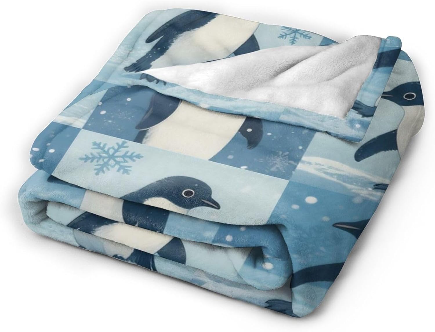 Penguin Blanket Cute Penguin Throw Blanket Soft Cozy Fleece Fuzzy Stuff Plush Flannel Gifts for Girls Women Boys Kids Adults 40''x50'' - Image 2
