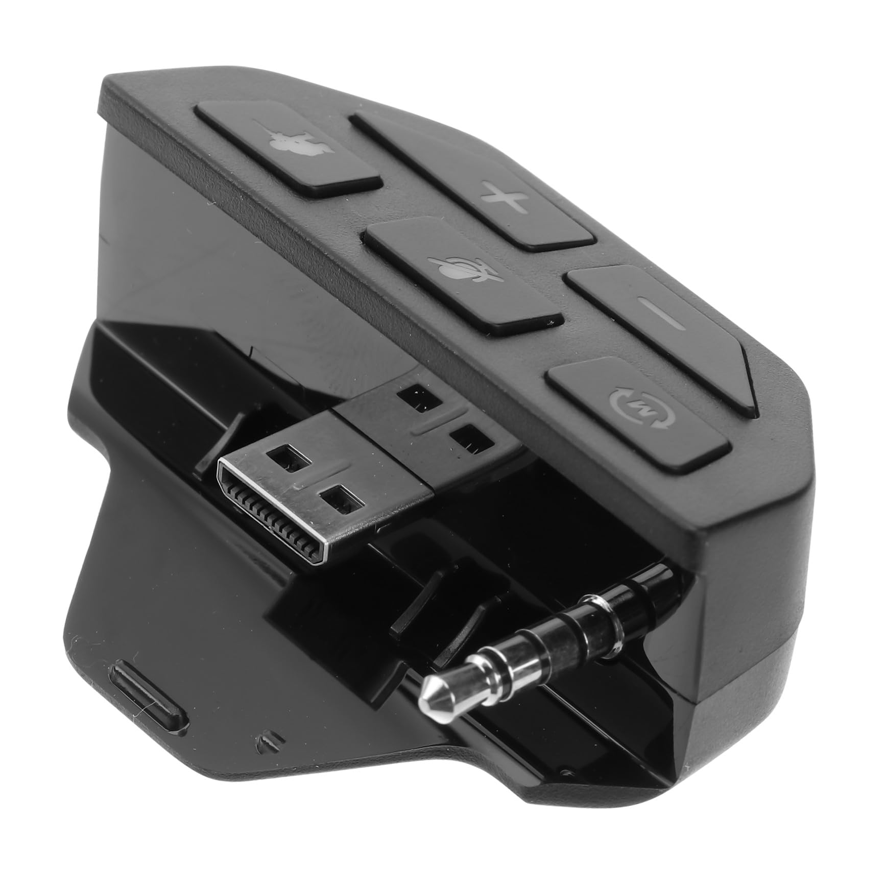 1 Adaptador De Auriculares Estéreo para Auriculares De Material Abs Diseño Liviano Portátil para Juegos Color Aleatorio