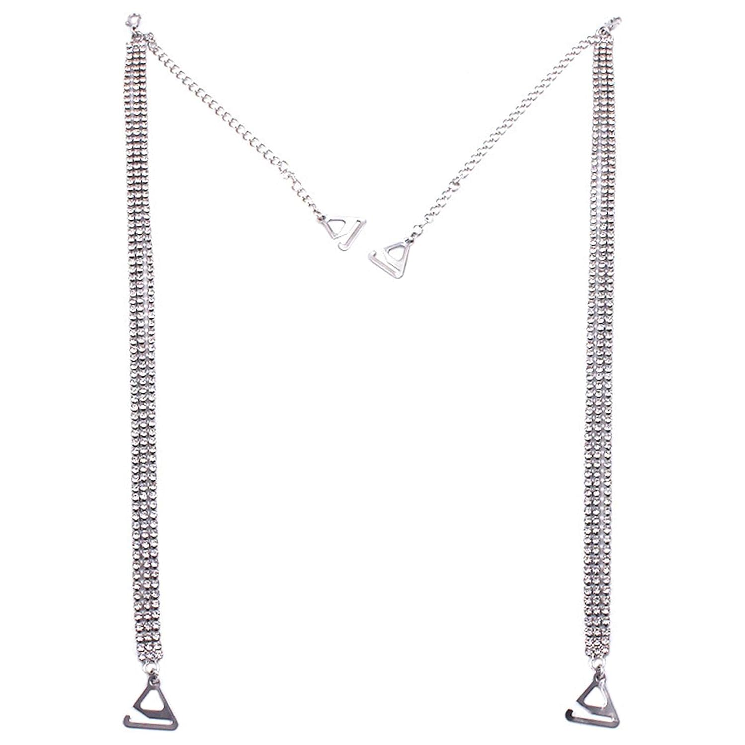 myaddiction Rhinestone Bra Strap Non Skid Underwear Shoulder Straps