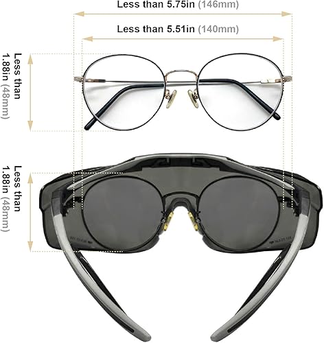 Miniatura 4 de Anteojos de seguridad de laboratorio anti niebla ANSI Z87 sobre anteojos, 100% protección UV.