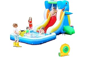 Lol Water Slides Inflatables for Kids - Inflatable Shark Water Slide