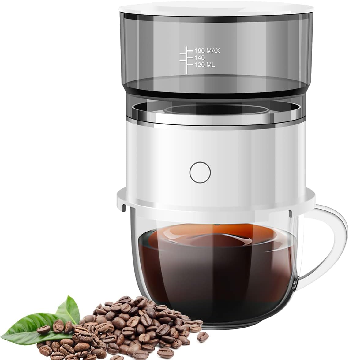 Coffee Brewer Kit, Mini Portable Coffee Grinder, Smart Automatic Drip