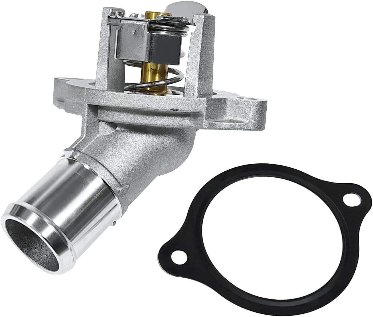 Engine Coolant Thermostat Housing Assembly | Fits for Buick Encore Chevy Cruze Equinox Malibu Trax GMC Terrain 1.4L 1.5L 2016-2022 12673413, 902-2124, 12656949