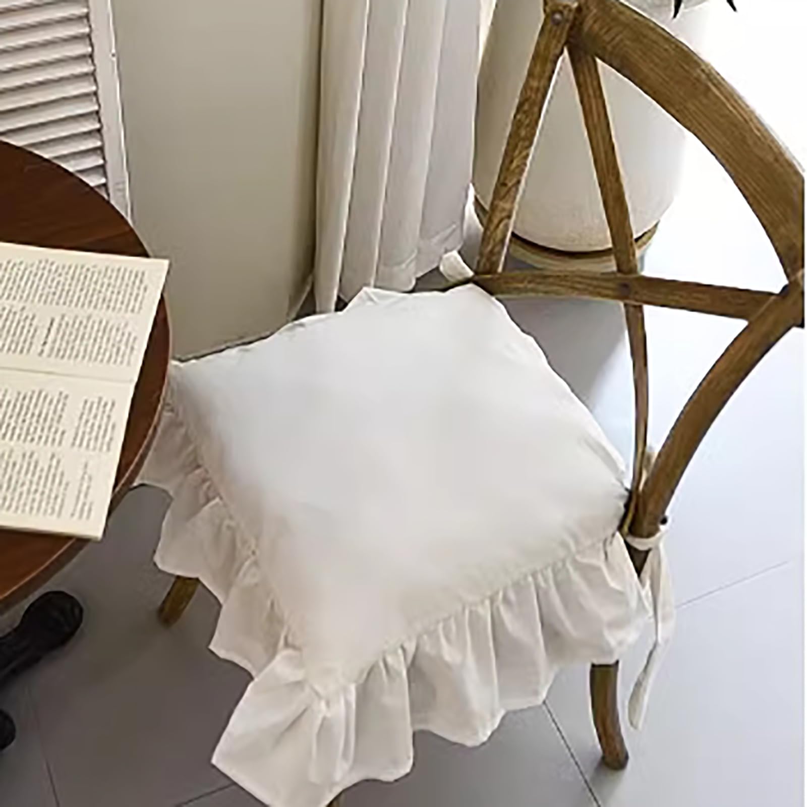 Amazon.com: SUZEPER French Cotton Seat Cushion, with Ties