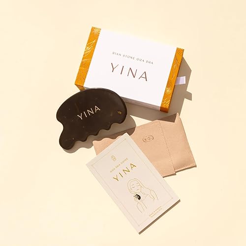 Miniatura 2 de YINA - Bian Stone Gua Sha para rostro y cuerpo  Cuidado de la piel sostenible, libre de crueldad animal y limpio