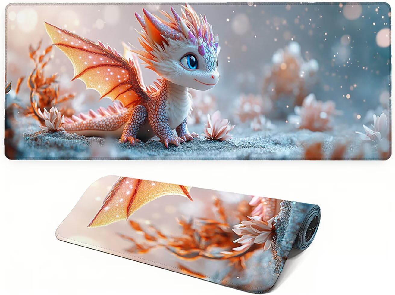 Genérico Lpfieonn Animales Gaming Alfombrilla Ratón 120x60cm PF-2387