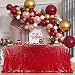 B-COOL 60"x102" rectangle sequin tablecloth Wedding Red sequin fabric Overlay sequin tablecloth overlay For Decoration
