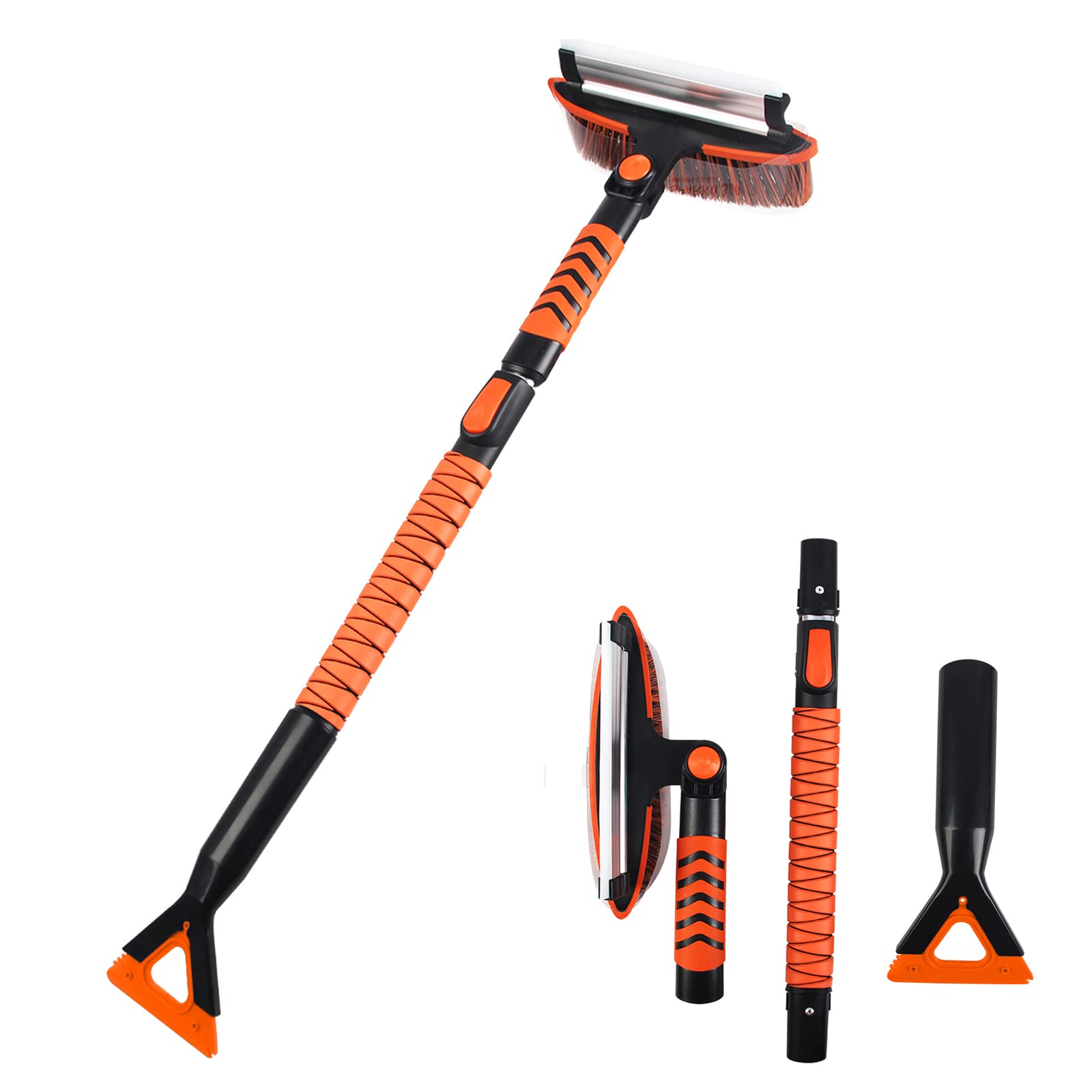 Amazon.co.jp: スノーブラシ 車 除雪ブラシ 雪かき 85-105cm 伸縮式 3