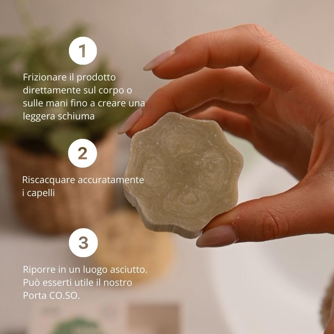 Officina Naturae | Detergente Intimo Solido pH Acido, Deterge Delicatamente, Lenisce le Irritazioni, con Estratti di Calendula, Avena e Tea Tree, 50g