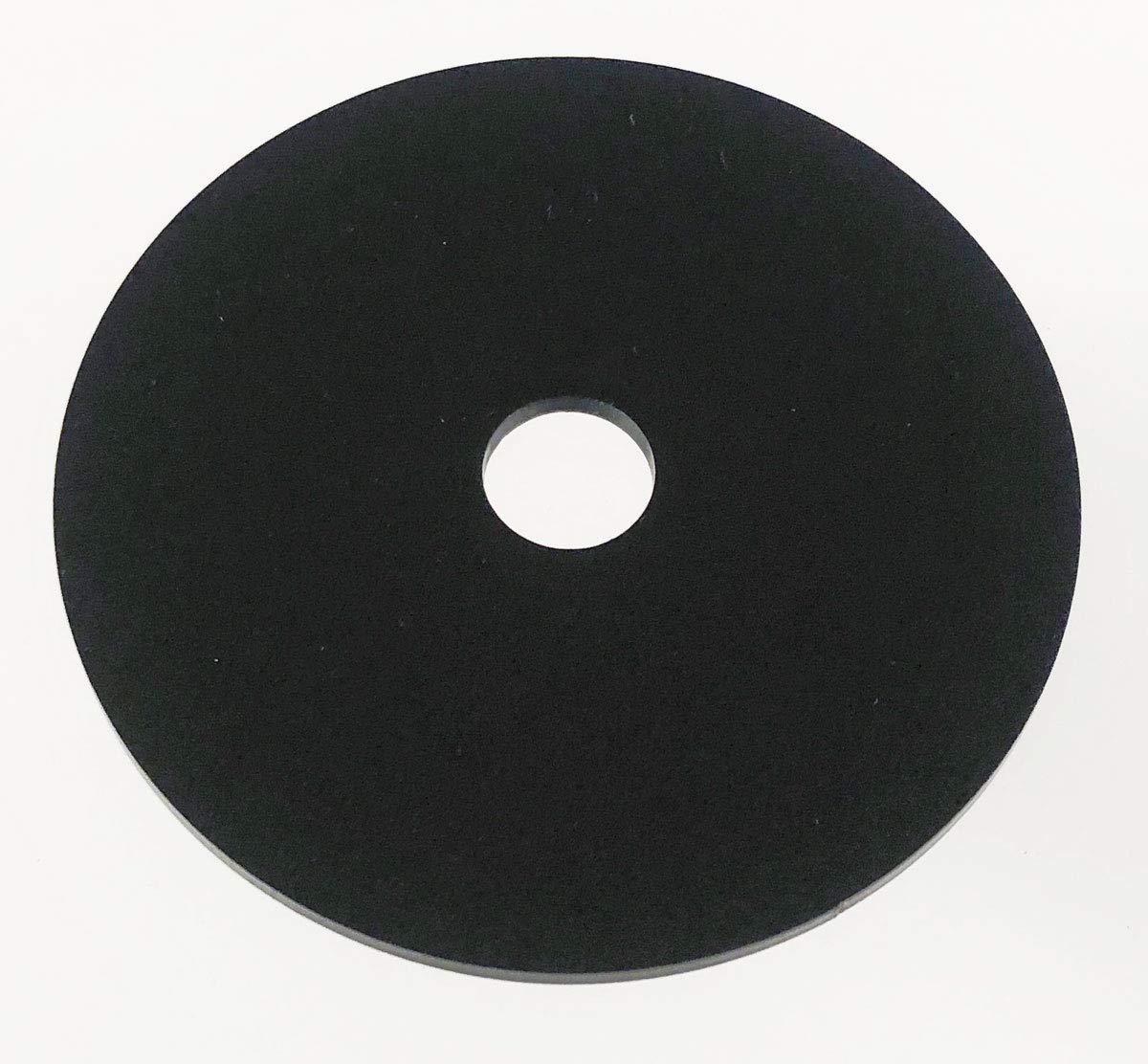 AcrylicBlank Glossy Black Acrylic Circle, Round, Disc with Customized Center Hole Cutout (12" Diameter, 1/8" Thick Black)