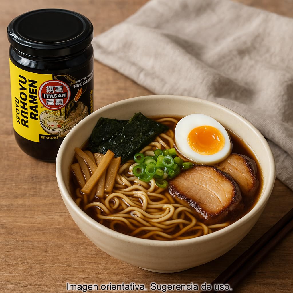 Caldo para Ramen Shoyu 440 ml, salsa de soja, sopa ramen auténtica